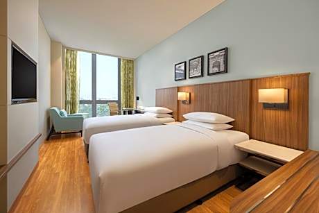 Premium Twin Room with Taj View & 24 Hrs Flexible check-in/check-out, 20% off on Food & Beverages and 2 pieces of ironing daily