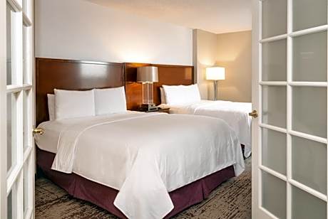One-Bedroom Suite with Two Queen Beds with Sofa Bed and Roll-In Shower - Mobility and Hearing Accessible