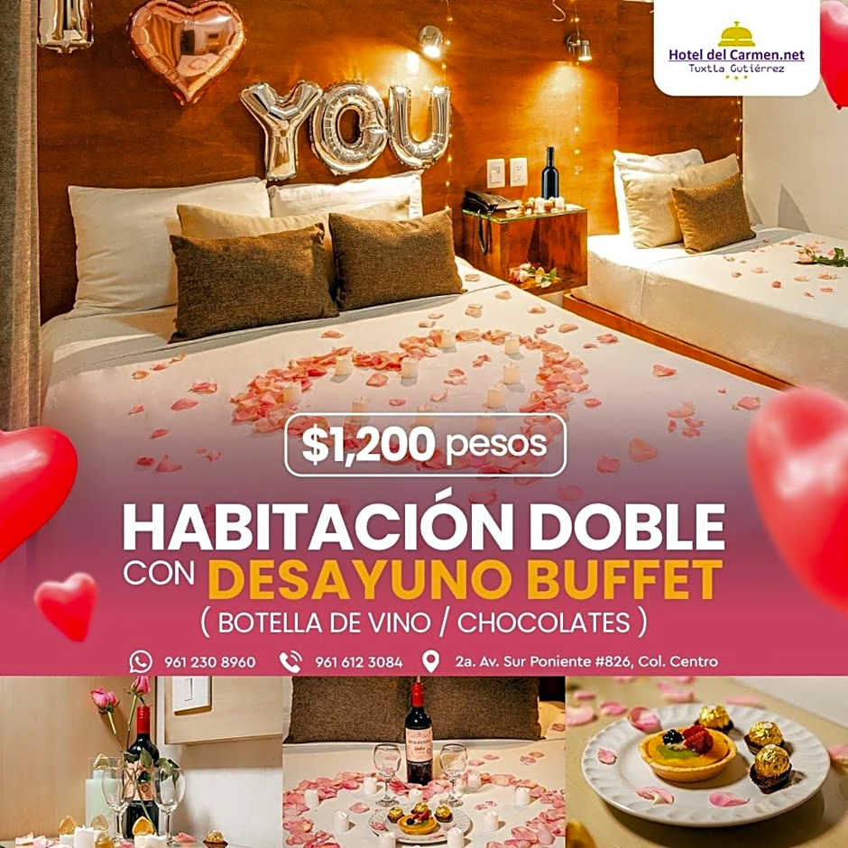 Hotel del Carmen, en el Centro- DESAYUNO Incluido !