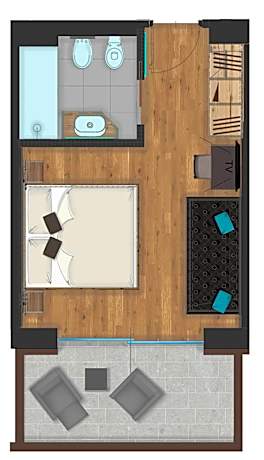 Double or Twin Room with Mountain View