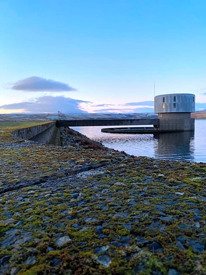 Apple tree hut, in a private garden