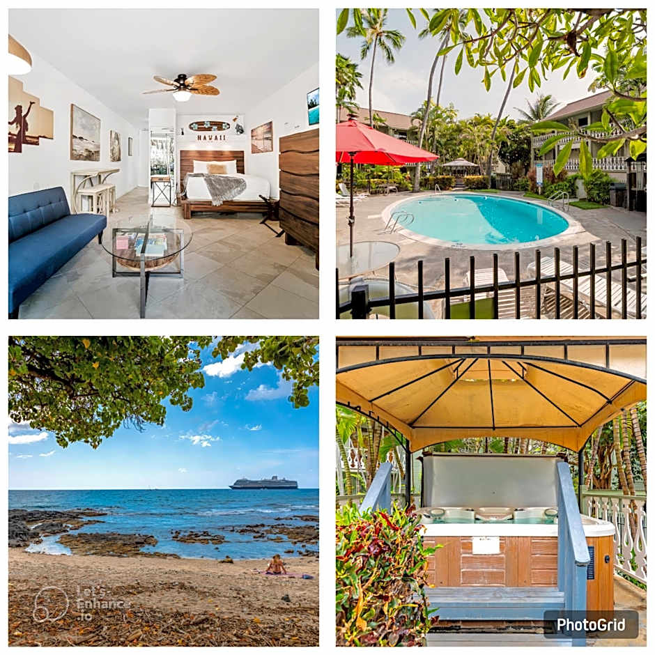DOWNTOWN HAWAIIAN PARADISE CONDO with Hot Tub, Pool & Beach - Kona Islander Inn