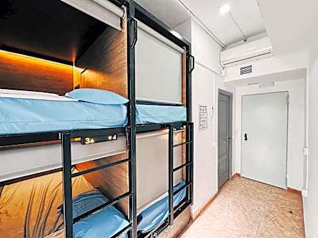 Bed in 4-Bed Mixed Dormitory Room with Private Bathroom