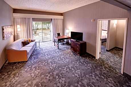 1 Bedroom Larger Suite, 1 King, Sofa bed, Courtyard view