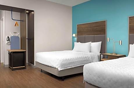 Queen Room with Two Queen Beds and Walk-In Shower