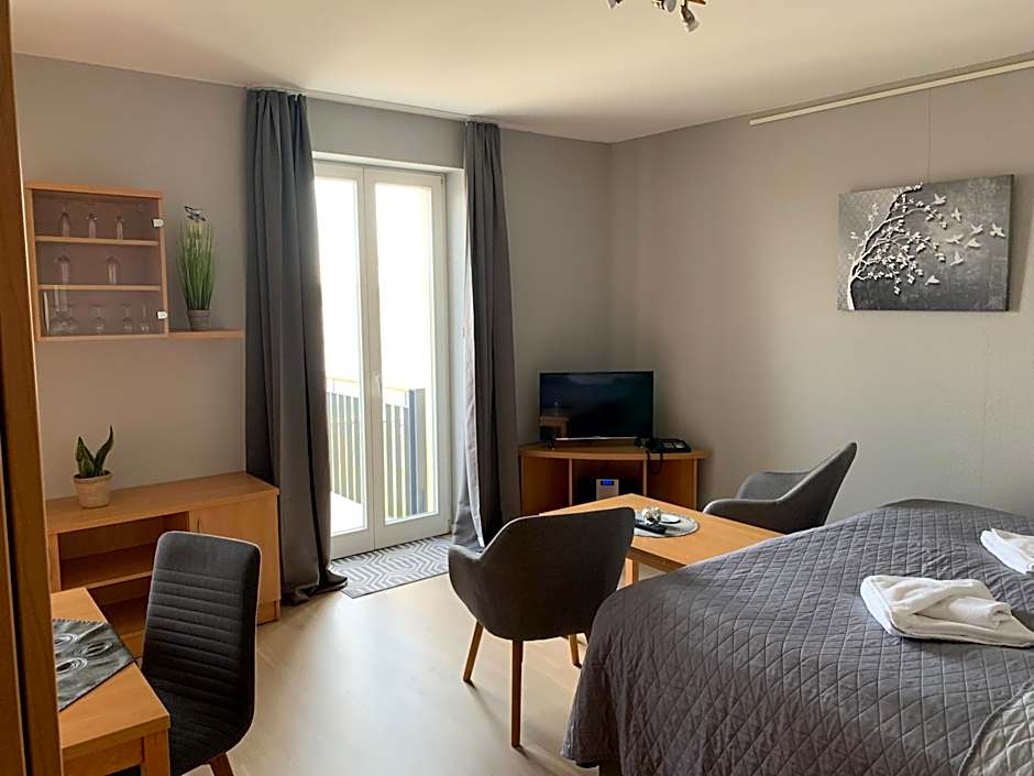 Einraumapartment mit Seeblickbalkon