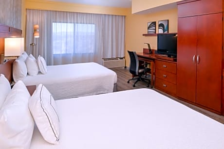Queen Room with Two Queen Beds and Transfer Shower - Mobility and Hearing Accessible