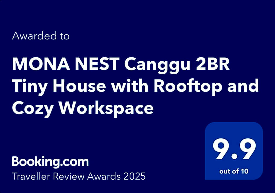 MONA NEST Canggu 2BR Tiny House with Rooftop and Cozy Workspace