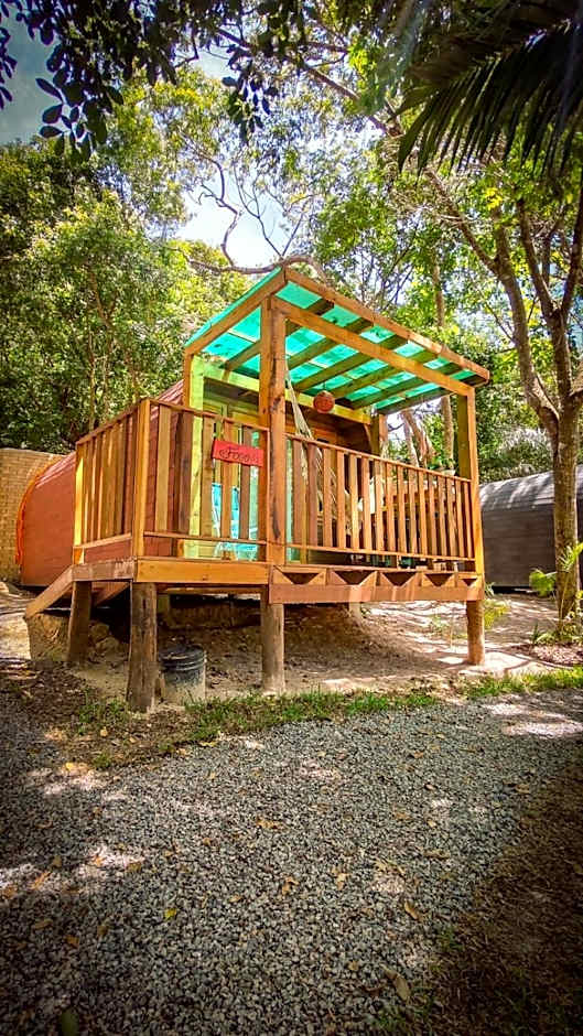 Alquimia Zen IGLUs de eucalipto na Reserva Aruá