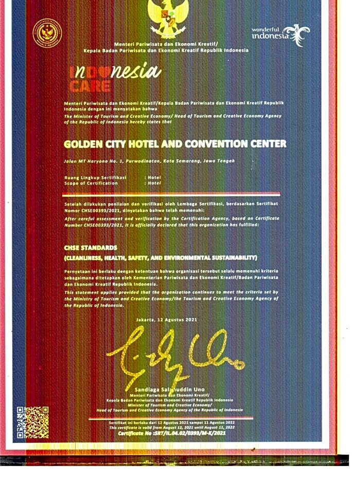 Golden City Hotel And Convention Center - CHSE Certified