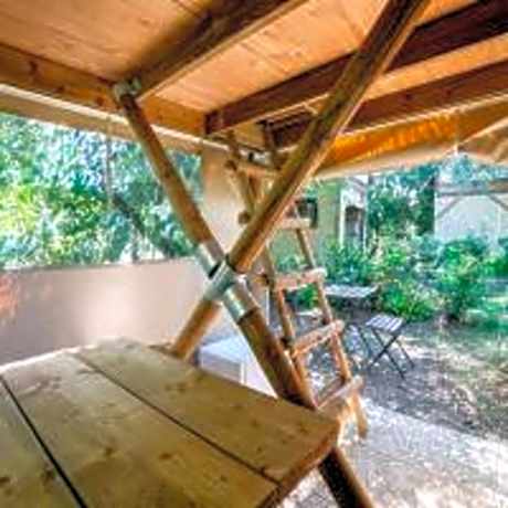 Standard Tent Split Level with Shared Bathroom