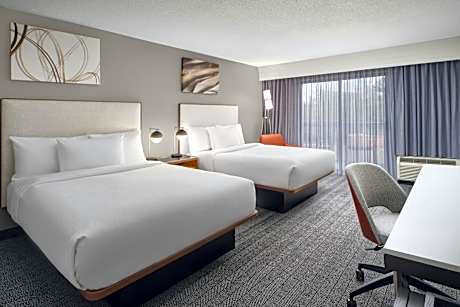 Queen Room with Two Queen Beds and Adapted Tub - Mobility and Hearing Accessible