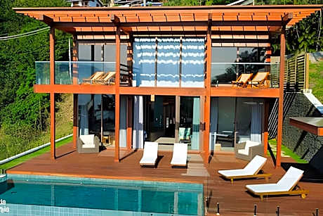 Casa com vista-mar e temporada baleias em Ilhabela