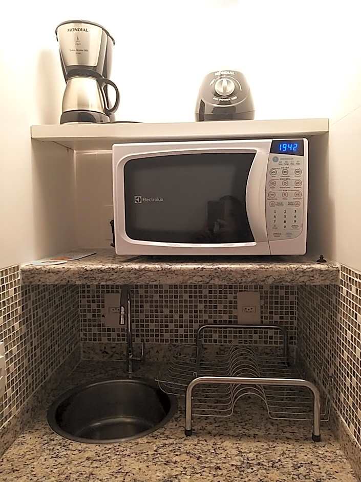 Flat 206 Hotel Cavalinho Branco (3 piscinas, elevador, sauna)