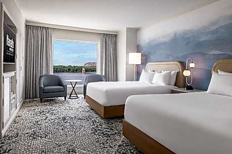 Deluxe Room, Riverview, 2 Doubles, Non-Smoking