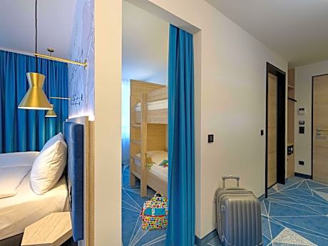 Modern Family Room with One Double Bed and Bunk Bed (Size 5.2 foot x 2.6 foot)