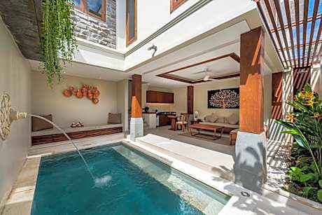 One Bedroom Pool Villa with One-Time 30 minutes Couple's Massage