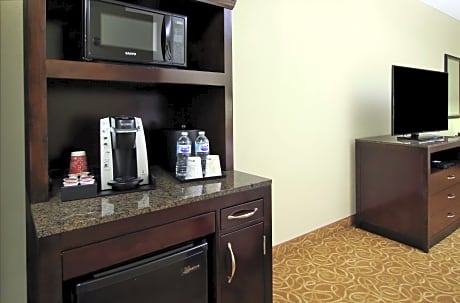 1 KNG 1 BDRM SUITE MOBILITY ACCESS W/BATHTUB LIVING AREA - FREE WIFI - MINI FRIDGE COFFEE MAKER AND MICROWAVE