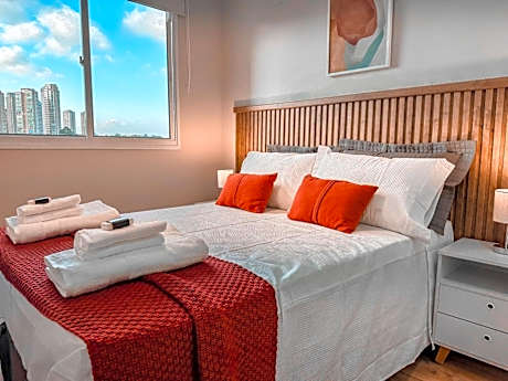 RStar- Modern 1 Bedroom Apartment in Chac. Sto Antônio, 5 minutes from João Dias Station, Vibra, Nestlé and Burle Max Park