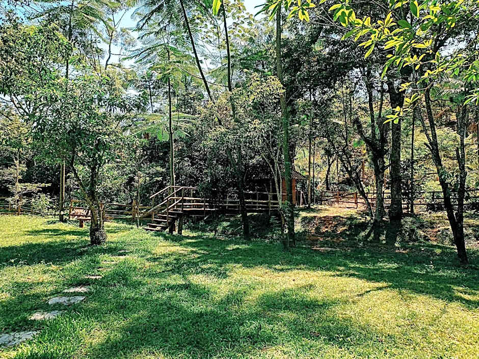 Suíte com Mezanino e Cachoeira no Quintal
