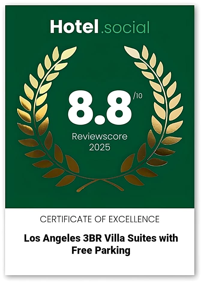 Los Angeles 3BR Villa Suites with Free Parking