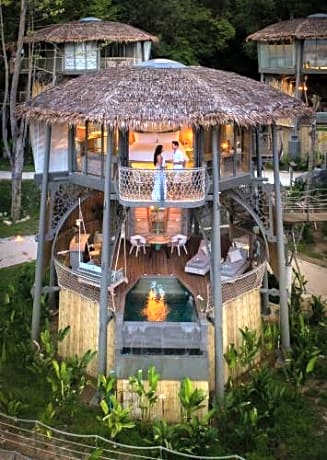 TreeHouse Villa with one time Free Koh Pak Bia Trip and Yoga Class per stay