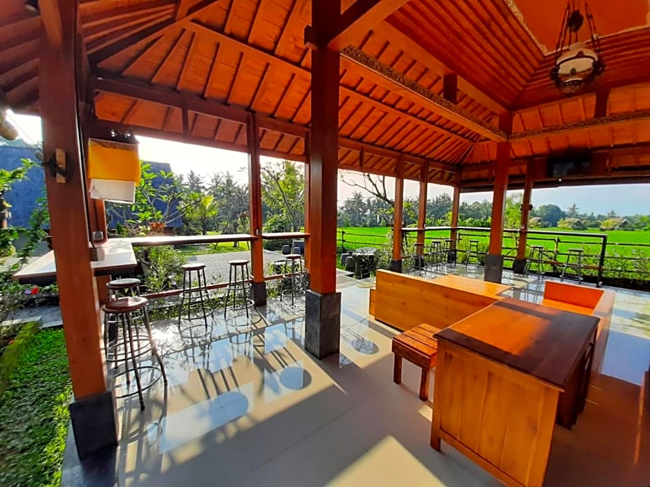 Pondok Gandalangu Ubud-Dikelilingi Hamparan Sawah