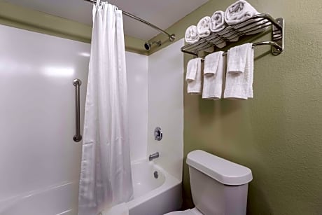 Accessible - 1 King Mobility Accessible Communication Assistance Bathtub Work Desk Microwave And Ref