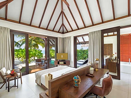 Sunset Pool Beach Villa - Personalized Butler Service | Private Sea Plane Lounge Access | Kids Club with Optional Nanny Services | Maldivian Traditional Village Experience | Access to 5 Exceptional Dine-Around Outlets