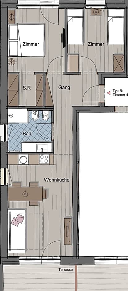 Photo 1 of 6 of 2 Bedroom Apartment