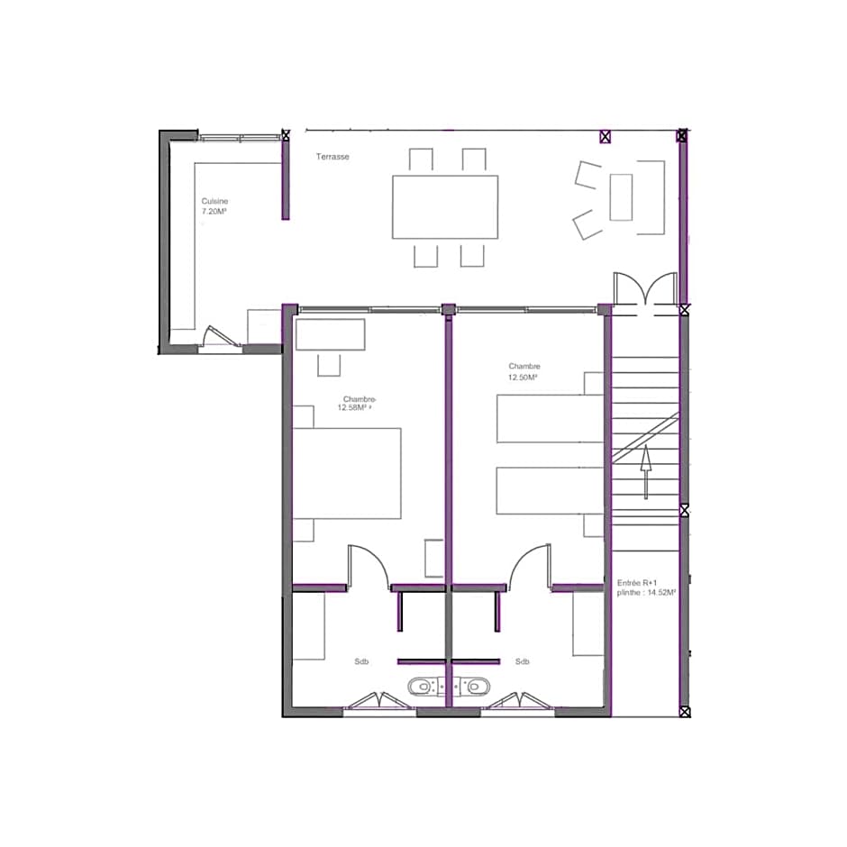 Résidence Villa l'Escadre, en face du Rocher du Diamant