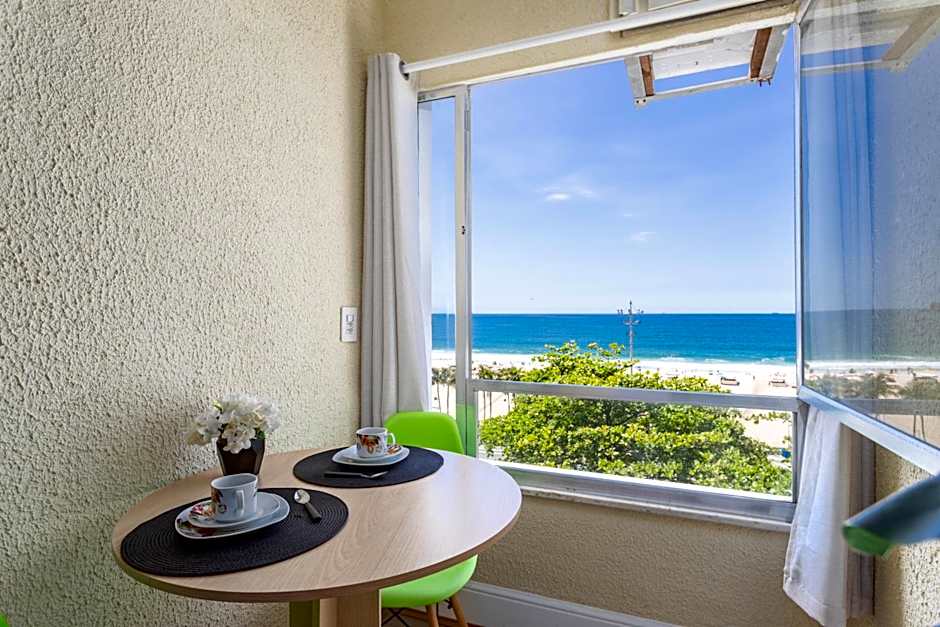 Deslumbrante vista para a Praia de Copacabana.