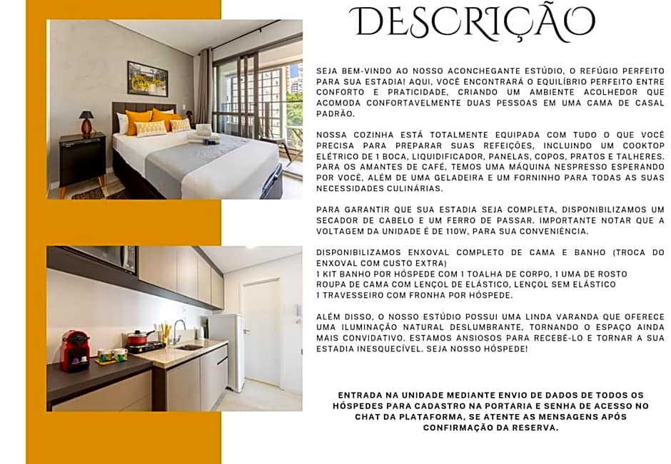 Easy Star - Studio charmoso com piscina no Brooklin!- YT03H