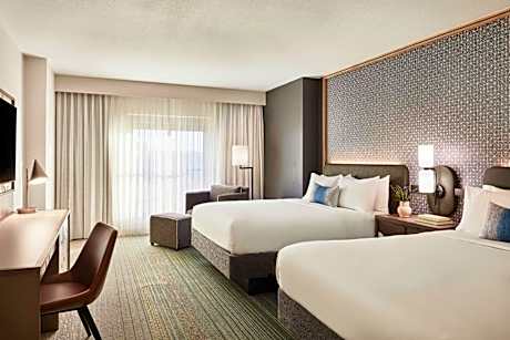 Queen Room with Two Queen Beds and Roll-in Shower - Mobility and Hearing Accessible