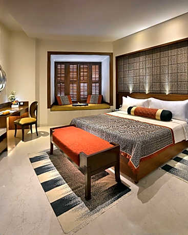 Edwardian Room with Club Lounge Access with Tea/Coffee Service along with cookies at Tea lounge, Cocktail Hours (Timings – 1730 Hrs – 1900 Hrs) and book with Club lounge and get Airport Pick up or Drop at a discounted price