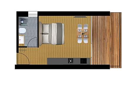 Studio with Mountain View