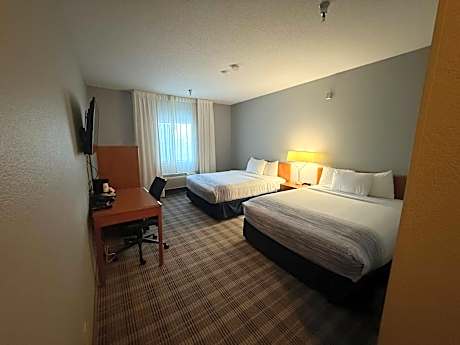 2 Queen Beds Mobility Accessible Room Roll-In Shower Non-Smoking