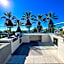 Downtown Los Angeles Skyline balcony view Modern Penthouse
