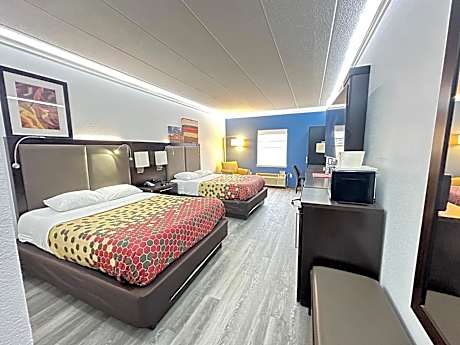 Queen Room with Two Queen Beds, Mobility Access and Roll-In shower, Non-Smoking