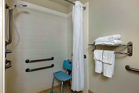 Accessible - 1 King, Mobility Accessible, Roll In Shower, Microwave And Refrigerator Non Refundable