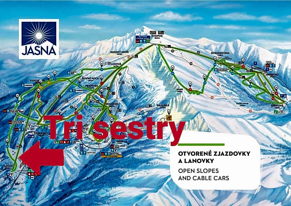 Apartmány Tri sestry Jasná