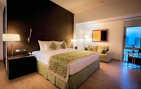 Two Bed Family Suite with Seperate Living Area and Dining Area