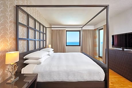 Aegean Suite, 1 Bedroom 2 room Suite, 1 King, Sofa bed