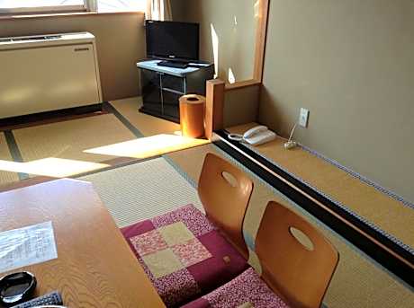 Japanese-Style Family Room with Mountain View