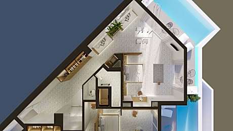 Island Suite with Private Pool and Hot Tub