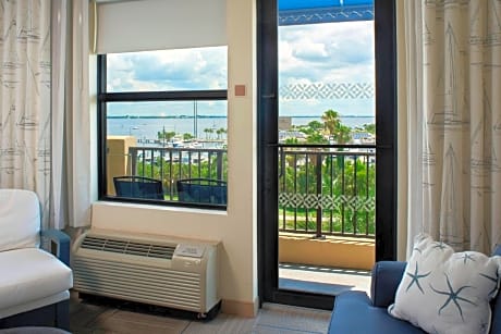 King Suite with Balcony - Marina View