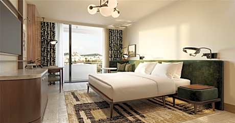 King Deluxe Room With Acropolis View-Balcony