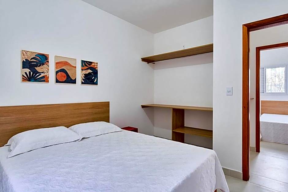 SOL 3: Charmoso com Piscina e Churrasqueira e AR