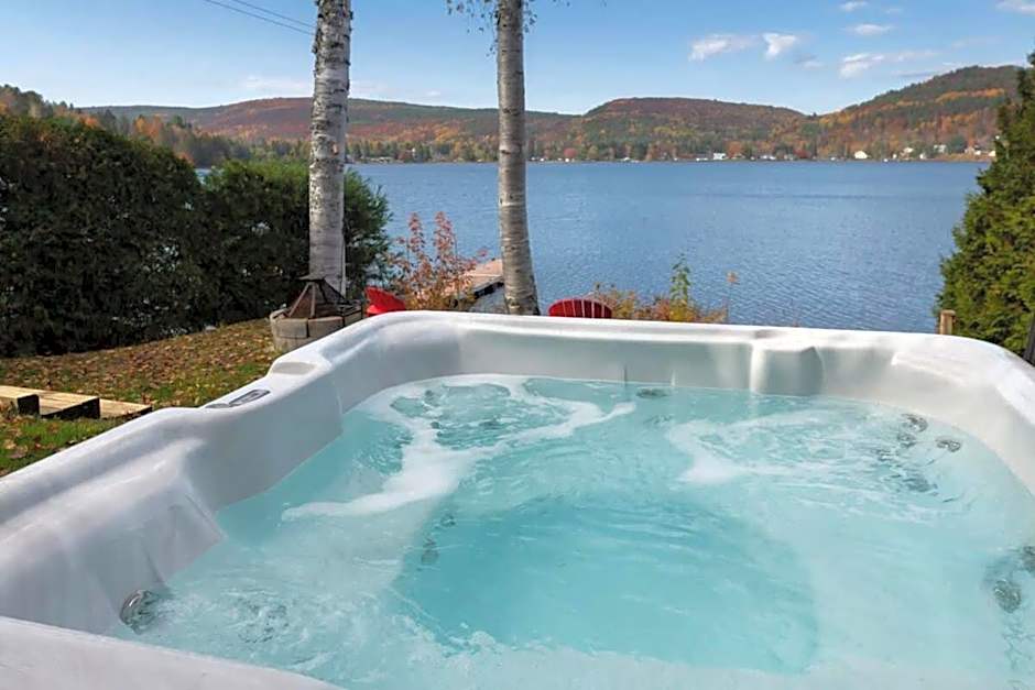 FRONT LAKE hot tub with sunset ski and slide 8p