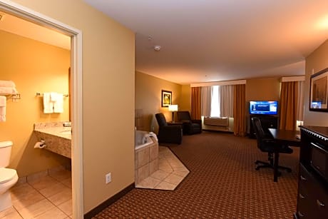 Suite-1 King Bed, Non-Smoking, Spa Tub, High Speed Internet Access, Microwave And Refrigerator, Full Breakfast